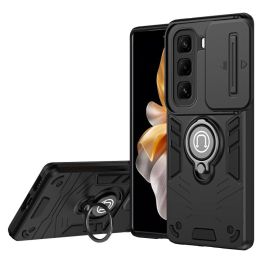 zadný kryt Infinix Hot 50 Pro+ - CAMPROTECT Kryt s držiakom pre Infinix Hot 50 Pro+ čierny