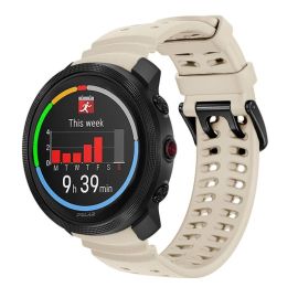 remienok na hodinky Polar - SILICONE Vymeniteľný remienok pre Polar Vantage M3 béžový