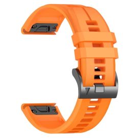 remienok na hodinky Garmin Forerunner 970 - SILICONE Vymeniteľný remienok QuickFit pre Garmin - šírka 22mm oranžový