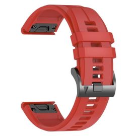remienok na hodinky Garmin Forerunner 970 - SILICONE Vymeniteľný remienok QuickFit pre Garmin - šírka 22mm červený