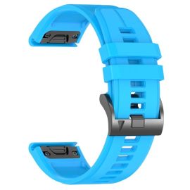 remienok na hodinky Garmin Forerunner 970 - SILICONE Vymeniteľný remienok QuickFit pre Garmin - šírka 22mm svetlomodrý