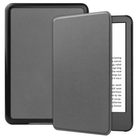 zaklápacie puzdro Amazon Kindle 2022 (11. generácia) - LEATHER Zaklápacie puzdro pre Amazon Kindle 11. generácia 2022 / 2024 šedé