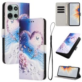 peňaženkové / vyklápacie puzdro Motorola Moto G86 5G - ART Peňaženkový obal pre Motorola Moto G86 5G HEART BUTTERFLY