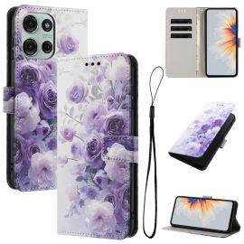 peňaženkové / vyklápacie puzdro Motorola Moto G86 5G - ART Peňaženkový obal pre Motorola Moto G86 5G PURPLE ROSE