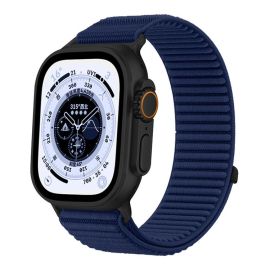 remienok na hodinky Apple Watch 11 46mm - xDfind NYLON Vymeniteľný remienok pre Apple Watch 44 / 45 / 46 / 49mm tmavomodrý