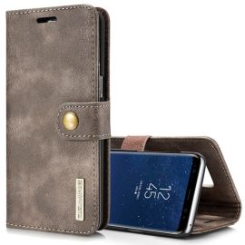 peňaženkové / vyklápacie puzdro Samsung Galaxy S8 - DG.MING Peňaženkový obal 2v1 Samsung Galaxy S8 šedý