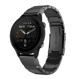 remienok na hodinky Garmin Forerunner 955 - ARMOUR QuickFit Kovový remienok pre Garmin Forerunner 955 čierny