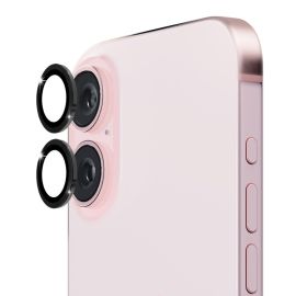 sklo / fólia Apple iPhone 16 Plus - ENKAY ALU Sklo pre fotoaparát Apple iPhone 16 / 16 Plus čierne