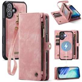 peňaženkové / vyklápacie puzdro Apple iPhone 17 - WALLET Ochranný kryt s peňaženkou 2v1 pre Apple iPhone 17 ružový