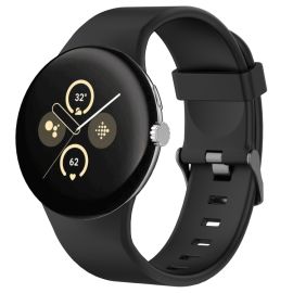 remienok na hodinky Google Pixel Watch - SILICONE Vymeniteľný remienok pre Google Pixel Watch 4 45mm / Pixel Watch 3 45mm čierny