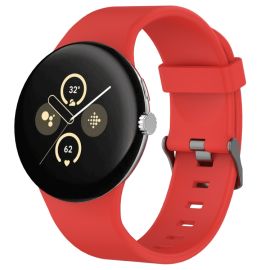 remienok na hodinky Google Pixel Watch - SILICONE Vymeniteľný remienok pre Google Pixel Watch 4 45mm / Pixel Watch 3 45mm červený