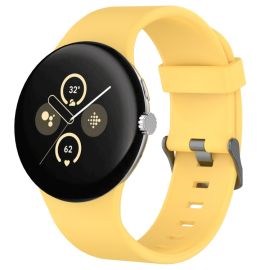 remienok na hodinky Google Pixel Watch - SILICONE Vymeniteľný remienok pre Google Pixel Watch 4 45mm / Pixel Watch 3 45mm žltý
