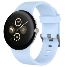 remienok na hodinky Google Pixel Watch - SILICONE Vymeniteľný remienok pre Google Pixel Watch 4 45mm / Pixel Watch 3 45mm svetlomodrý