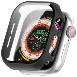 obal na hodinky Apple Watch 10 42mm - PC FULL COVER Plastový kryt so sklom pre Apple Watch 10 / 11 42mm čierny