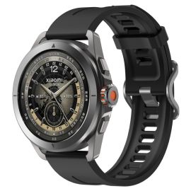 remienok na hodinky Xiaomi Watch S4 Sport - SILICONE Vymeniteľný remienok pre Xiaomi Watch S4 Sport čierny
