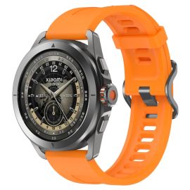 remienok na hodinky Xiaomi Watch S4 Sport - SILICONE Vymeniteľný remienok pre Xiaomi Watch S4 Sport oranžový