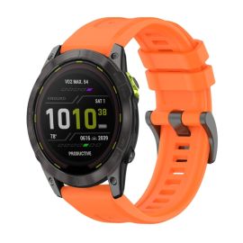 remienok na hodinky Garmin Enduro 3 - SILICONE Vymeniteľný remienok pre Garmin Enduro 3 oranžový