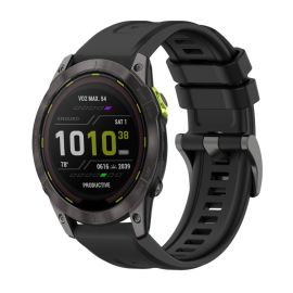 remienok na hodinky Garmin Enduro 3 - SILICONE Vymeniteľný remienok pre Garmin Enduro 3 čierny