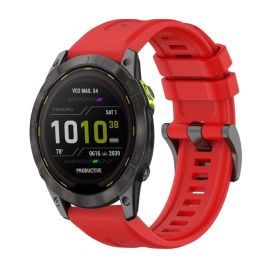 remienok na hodinky Garmin Enduro 3 - SILICONE Vymeniteľný remienok pre Garmin Enduro 3 červený