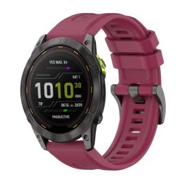 remienok na hodinky Garmin Enduro 3 - SILICONE Vymeniteľný remienok pre Garmin Enduro 3 bordový