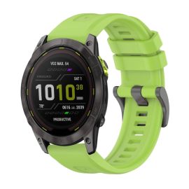 remienok na hodinky Garmin Enduro 3 - SILICONE Vymeniteľný remienok pre Garmin Enduro 3 svetlozelený