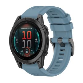remienok na hodinky Garmin Fenix E 47mm - SILICONE Vymeniteľný remienok pre Garmin Fenix E 47mm modrý