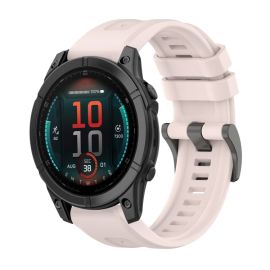 remienok na hodinky Garmin Fenix E 47mm - SILICONE Vymeniteľný remienok pre Garmin Fenix E 47mm svetloružový