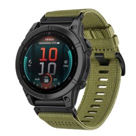 remienok na hodinky Garmin Fenix E 47mm - CANVAS Vymeniteľný remienok pre Garmin Fenix E 47mm ARMY GREEN
