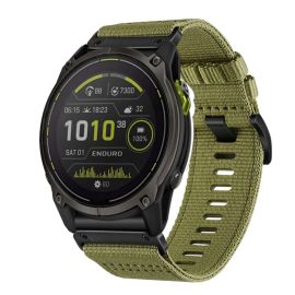 remienok na hodinky Garmin Enduro 3 - CANVAS Vymeniteľný remienok pre Garmin Enduro 3 OLIVE GREEN