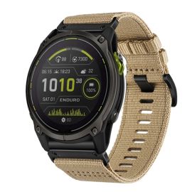 remienok na hodinky Garmin Enduro 3 - CANVAS Vymeniteľný remienok pre Garmin Enduro 3 svetlohnedý