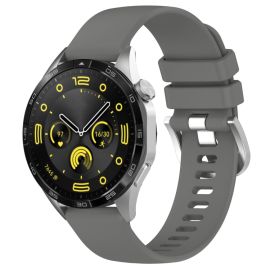 remienok na hodinky Huawei Watch GT 6 Pro 46mm - SILICONE Vymeniteľný remienok pre Huawei Watch GT 5 Pro 46mm / GT 6 Pro 46mm tmavošedý