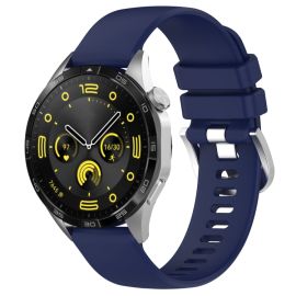 remienok na hodinky Huawei Watch GT 6 Pro 46mm - SILICONE Vymeniteľný remienok pre Huawei Watch GT 5 Pro 46mm / GT 6 Pro 46mm tmavomodrý