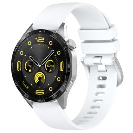 remienok na hodinky Huawei Watch GT 6 Pro 46mm - SILICONE Vymeniteľný remienok pre Huawei Watch GT 5 Pro 46mm / GT 6 Pro 46mm biely
