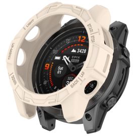 obal na hodinky Garmin Fenix E 47mm - TPU HALF COVER Kryt pre Garmin Fenix E 47mm STARLIGHT