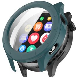 obal na hodinky Xiaomi Watch S4 - PC FULL COVER Plastový kryt so sklom pre Xiaomi Watch S4 tmavozelený