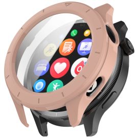 obal na hodinky Xiaomi Watch S4 - PC FULL COVER Plastový kryt so sklom pre Xiaomi Watch S4 ružový