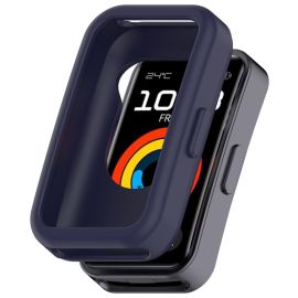 obal na hodinky Huawei Band 8 - TPU HALF COVER Kryt pre Huawei Band 10 / Band 9 / Band 8 tmavomodrý