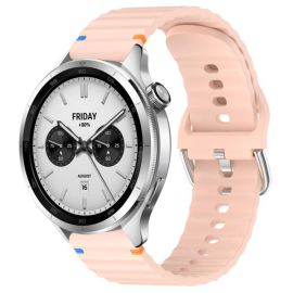 remienok na hodinky Xiaomi Watch S4 - WAVY Silikónový remienok pre Xiaomi Watch S4 ružový