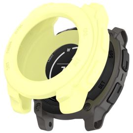 obal na hodinky Garmin Instinct E 45mm - TPU HALF COVER Kryt pre Garmin Instinct E 45mm žltý