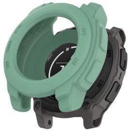 obal na hodinky Garmin Instinct E 45mm - TPU HALF COVER Kryt pre Garmin Instinct E 45mm svetlozelený