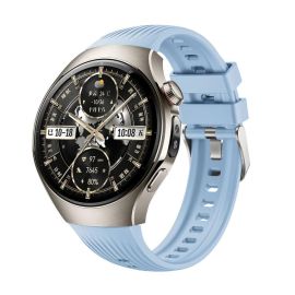 remienok na hodinky Huawei Watch 5 46mm - STRIPS Vymeniteľný remienok pre Huawei Watch 5 46mm svetlomodrý