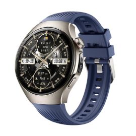 remienok na hodinky Huawei Watch 5 46mm - STRIPS Vymeniteľný remienok pre Huawei Watch 5 46mm tmavomodrý