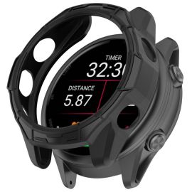 obal na hodinky Garmin Forerunner 970 - TPU HALF COVER Kryt pre Garmin Forerunner 970 čierny