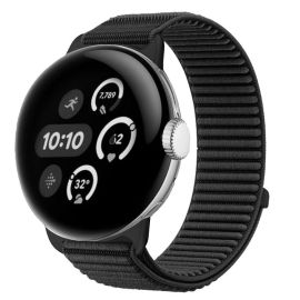 remienok na hodinky Google Pixel Watch - NYLON Vymeniteľný remienok pre Google Pixel Watch / Pixel Watch 2 / Pixel Watch 3 41mm / Pixel Watch 4 41mm čierny