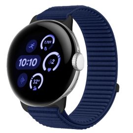 remienok na hodinky Google Pixel Watch - NYLON Vymeniteľný remienok pre Google Pixel Watch / Pixel Watch 2 / Pixel Watch 3 41mm / Pixel Watch 4 41mm tmavomodrý