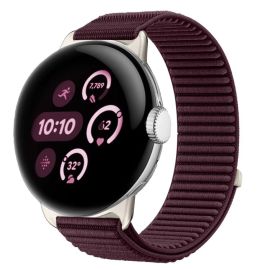 remienok na hodinky Google Pixel Watch - NYLON Vymeniteľný remienok pre Google Pixel Watch / Pixel Watch 2 / Pixel Watch 3 41mm / Pixel Watch 4 41mm bordový