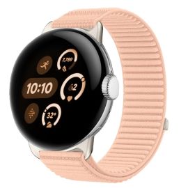 remienok na hodinky Google Pixel Watch - NYLON Vymeniteľný remienok pre Google Pixel Watch / Pixel Watch 2 / Pixel Watch 3 41mm / Pixel Watch 4 41mm svetloružový