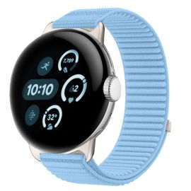remienok na hodinky Google Pixel Watch - NYLON Vymeniteľný remienok pre Google Pixel Watch / Pixel Watch 2 / Pixel Watch 3 41mm / Pixel Watch 4 41mm svetlomodrý