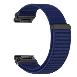 remienok na hodinky Garmin Forerunner 970 - NYLON QUICK FIT Vymeniteľný remienok pre Garmin - šírka 22mm tmavomodrý