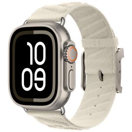 remienok na hodinky Apple Watch SE / SE 2022 / SE 2023 (40mm) - TWILL BAND Nylonový remienok pre Apple Watch 38 / 40 / 41 / Apple Watch 10 / 11 42mm STARLIGHT